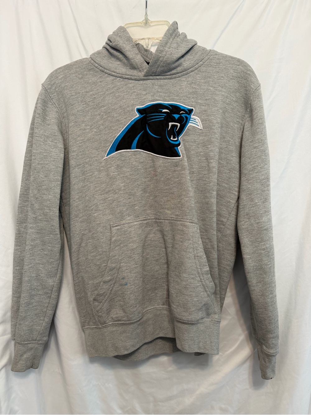 Team Apparel Gray Carolina Panthers Pullover Hoodie